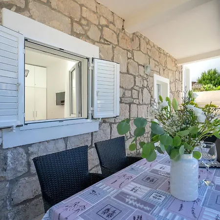 Secluded Sea View House - 10m From The Sea Gdinj